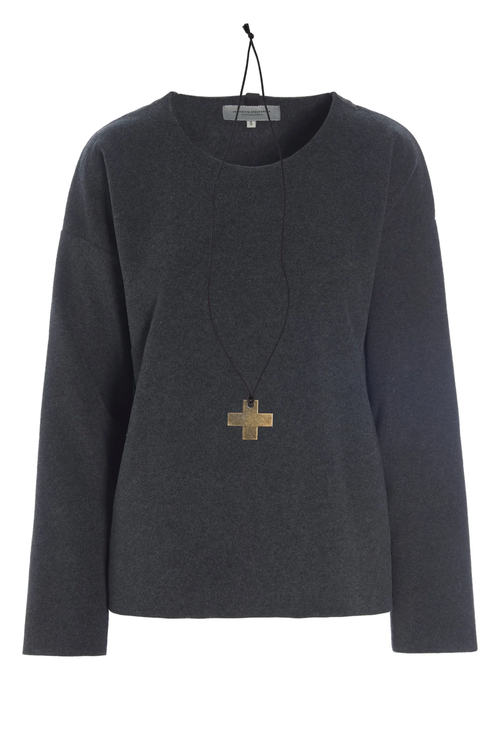 BLUSE MED RUND HALS | 1355|Henriette Steffensen Copenhagen Discount