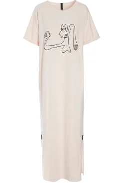 LANG KJOLE M/PRINT | 98038|Henriette Steffensen Copenhagen Sale