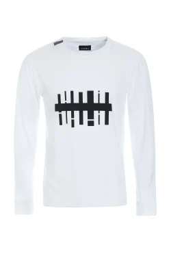 T SHIRT M/ PRINT & LANGE ÆRMER | 1019CP|Henriette Steffensen Copenhagen Shop