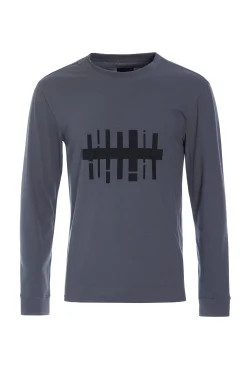 T SHIRT M/ PRINT & LANGE ÆRMER | 1019CP|Henriette Steffensen Copenhagen Cheap