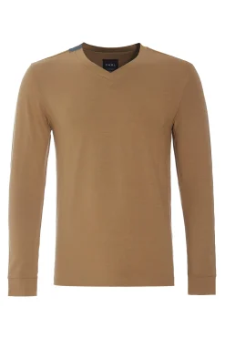 T-SHIRT MED V-HALS LANGÆRMET | 1021C|Henriette Steffensen Copenhagen Flash Sale