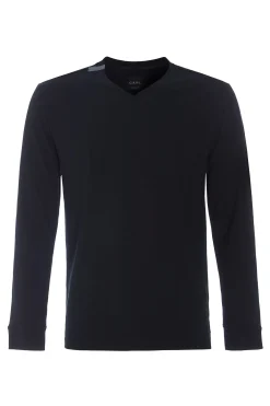 T-SHIRT MED V-HALS LANGÆRMET | 1021C|Henriette Steffensen Copenhagen Clearance