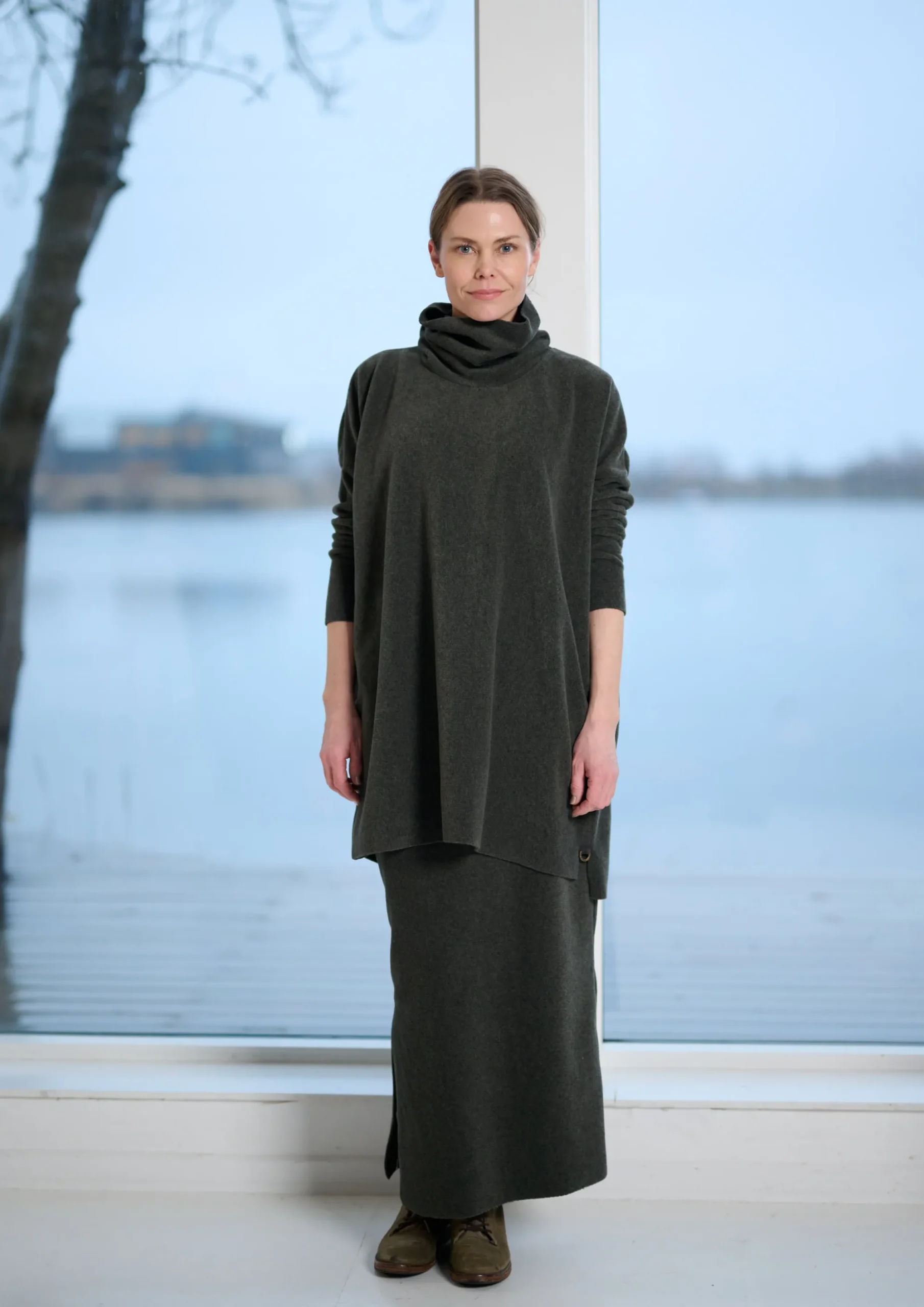 TUNIKA MED HØJ HALS | 1288|Henriette Steffensen Copenhagen Best Sale